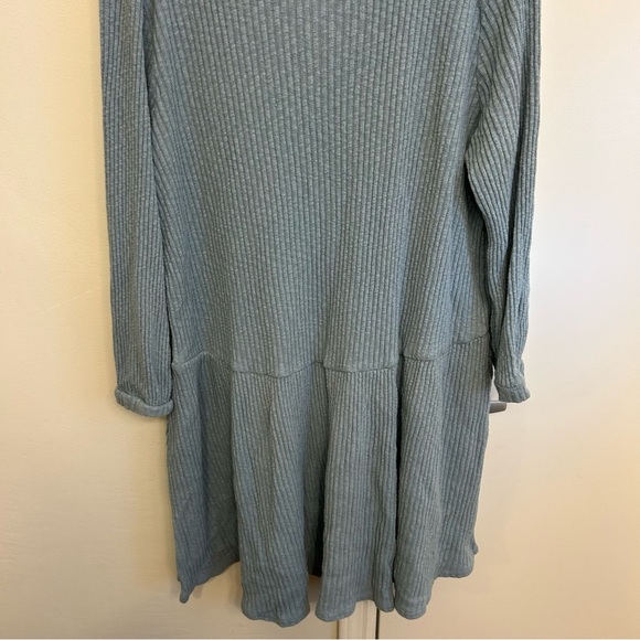 Free People Beach Blossom Button Up T Shirt Dress Light Blue Size Medium - Picture 9 of 9